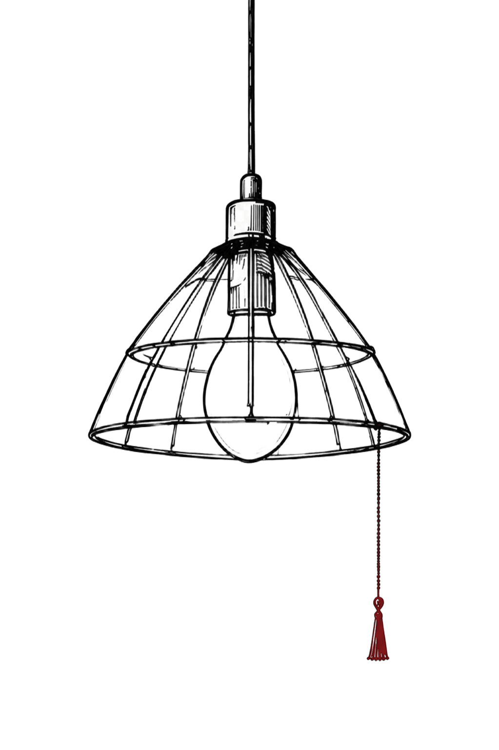 Pendant lamp illustration
